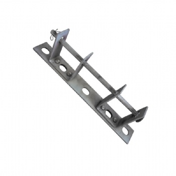 Hot dip Galvanized steel Secondary Rack D iron bracket spool insulator bracket