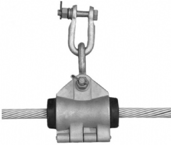 preformed suspension cable clamp