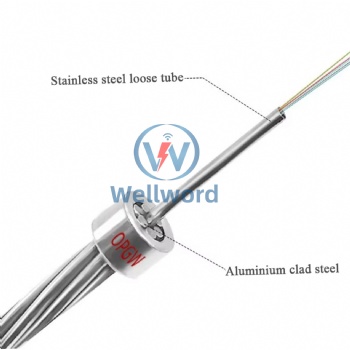 24/36/ 48/ 72 /96OPGW cores OPGW Cable fiber(Central loose tube type)